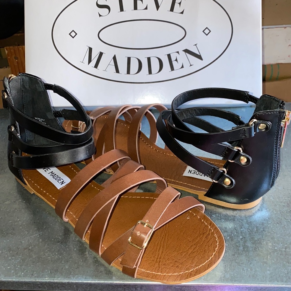 AUTH NIB STEVE MADDEN Worldly Strappy Sandal